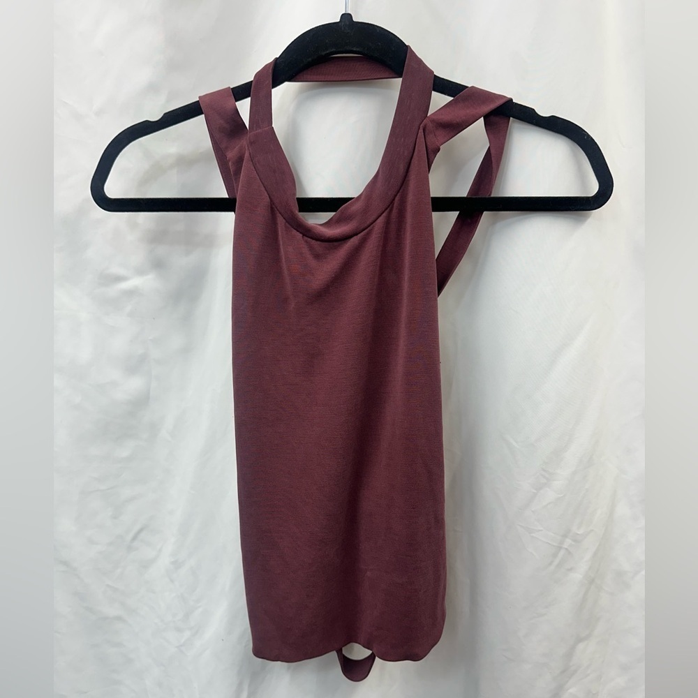 Urban Outfitters silence + noise backless burgundy top size L
